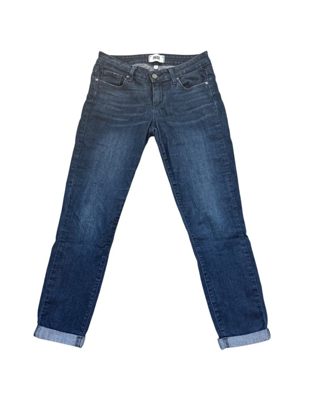 Paige Kylie Crop Dark Wash Denim Jeans Womens Size 26 Cotton Blend Made In USA